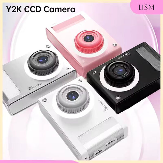 LISM CCD Camera Y2K 1080P 48MP Portable 8XZoom with Dual Lenses 2.8-inch IPS Screen for Boys Girls Gift Kids Mini Camera